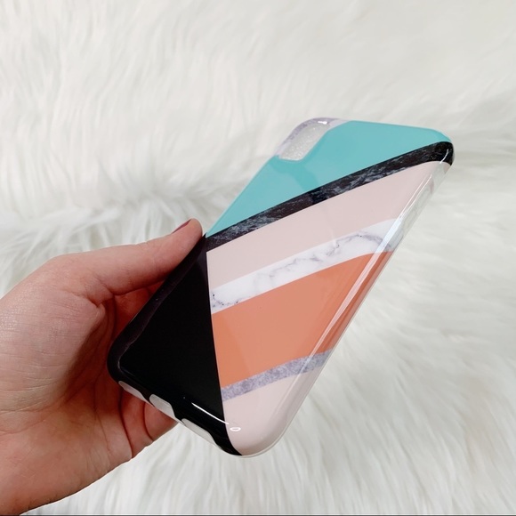 Baisrke IPhone XR Geometric color block case - Picture 2 of 4